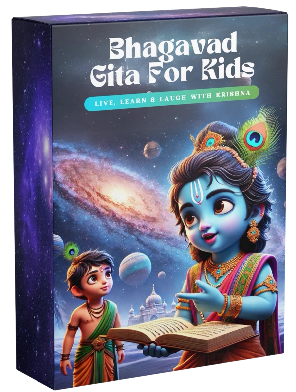 E-BOOKS BUNDLE : Bhagavad Gita For Kids (Hindi+English+Coloring=Wall art)